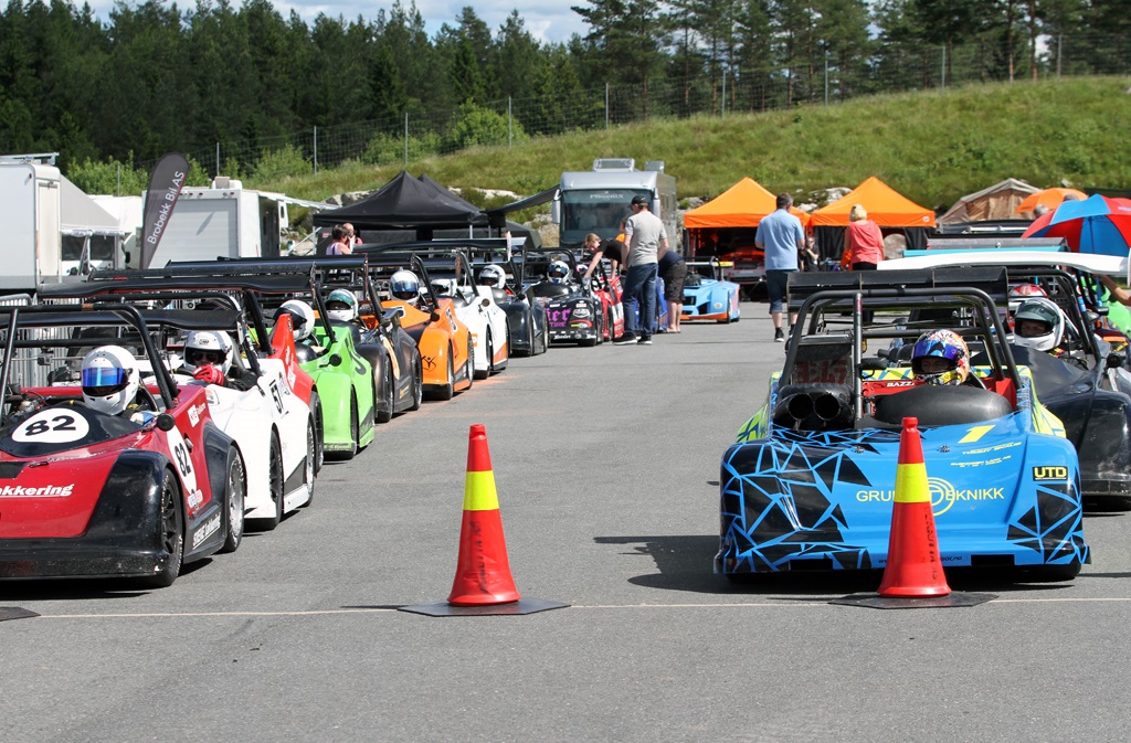 Så er Shortcar klassen linet op.
(Foto: Motorsporten.dk)